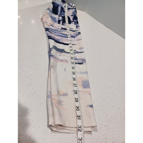 Calvin Klein Performance Ankle Legging blue and white abstract print Size Small - Picture 5 of 5